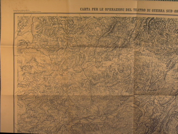 Guerra Franco Tedesca 1870-71 Carta per le operazioni del teatro …