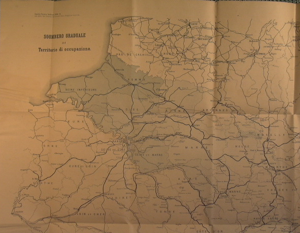 Guerra Franco Tedesca 1870-71 Sgombero graduale del territorio di occupazione