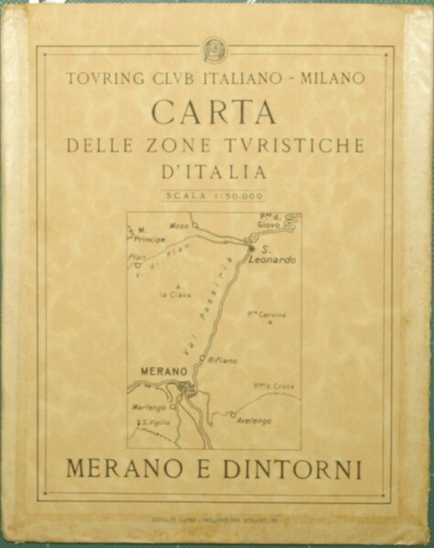 Carta delle zone turistiche d'Italia. Merano e dintorni