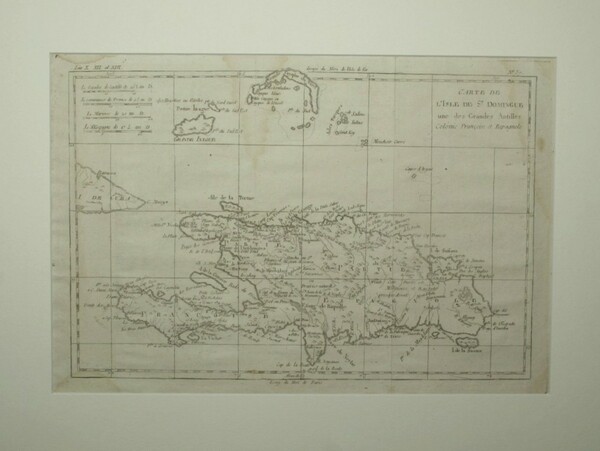 Carte de l'Isle de S.t Domingue une des Grandes Antilles …