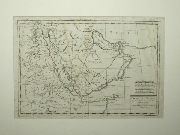 Carte de l'Arabie, de Golfe Persique et de la Mer …