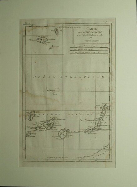 Carte des Isles Canaries avec l'Isle de Madere et celle …