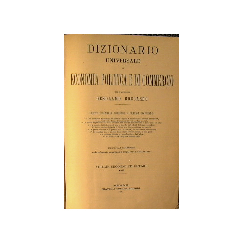 Dizionario universale di economia politica e di commercio