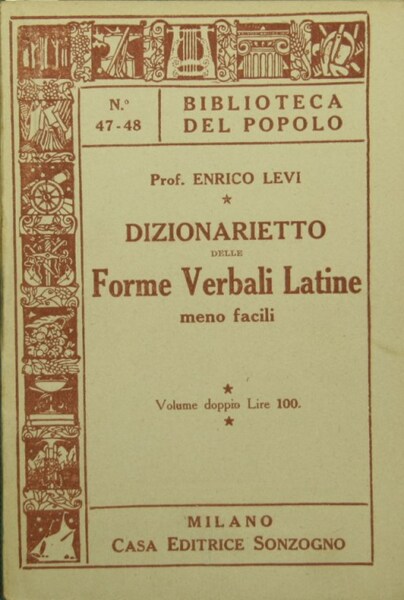Dizionarietto delle forme verbali latine meno facili