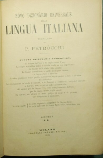 Novo dizionario universale della lingua italiana