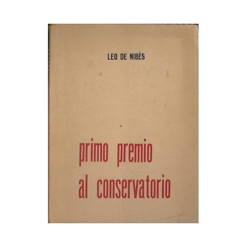 Primo premio al conservatorio