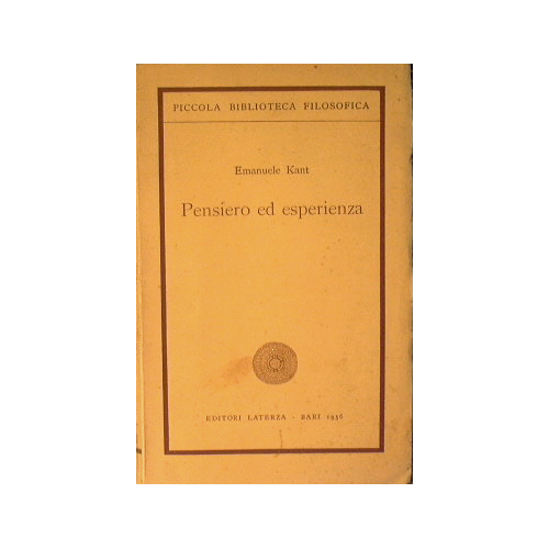 Pensiero ed esperienza