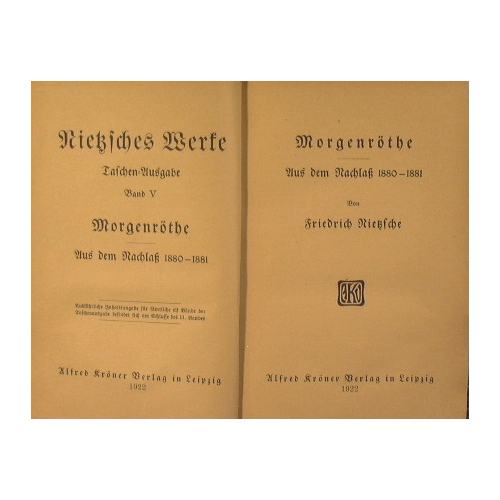Fredrich Nietzsches Werke