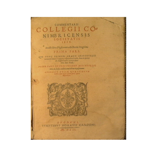 Commentarii collegii conibricensis societatis iesu in octo libros Phisicorum Aristotelis …