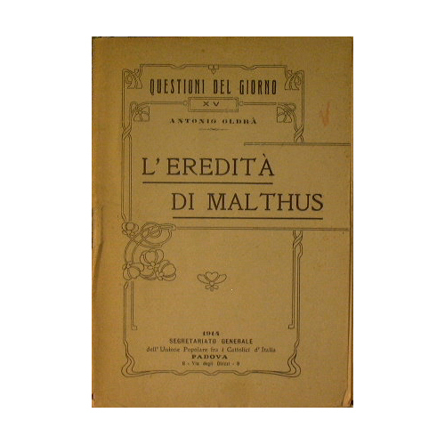 L'eredità di Malthus
