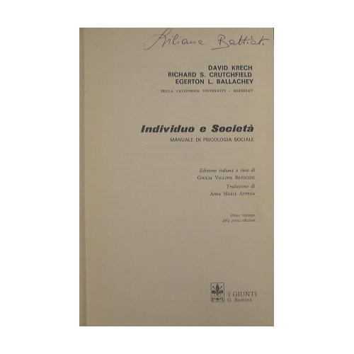 Individuo e società