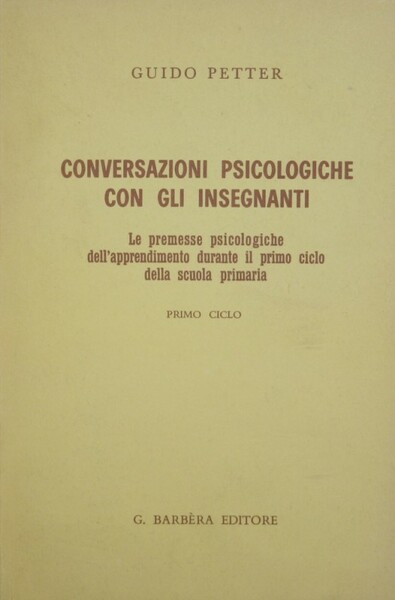 Conversazioni psicologiche con gli insegnanti