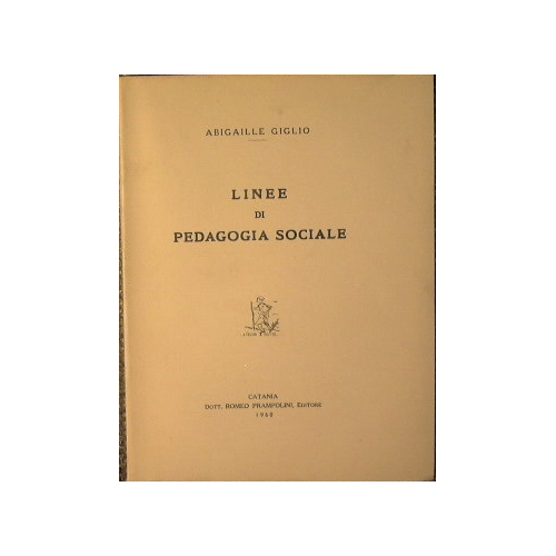 Linee di Pedagogia Sociale