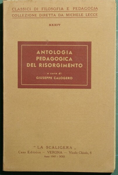Antologia pedagogica del Risorgimento