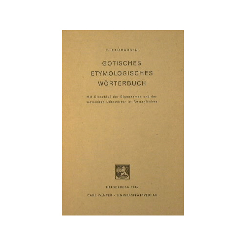Gotisches Etymologisches worterbuch