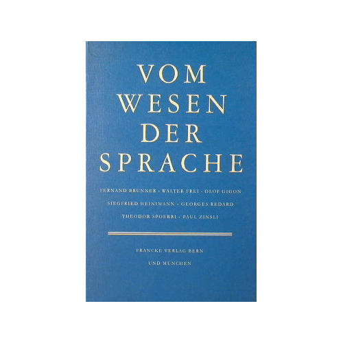 Vom Wesen der sprache