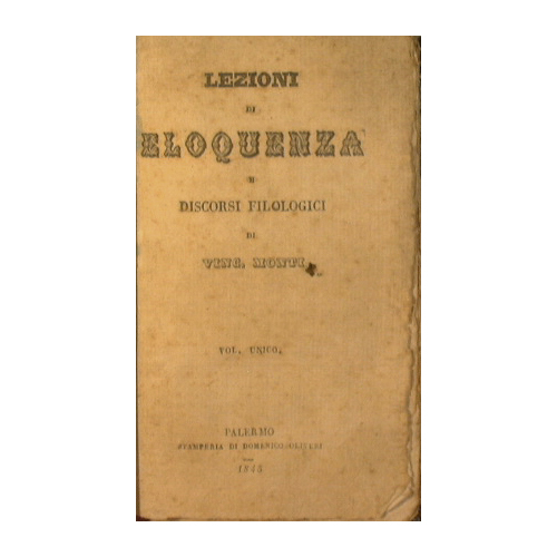 Lezioni di Eloquenza di discorsi filologici