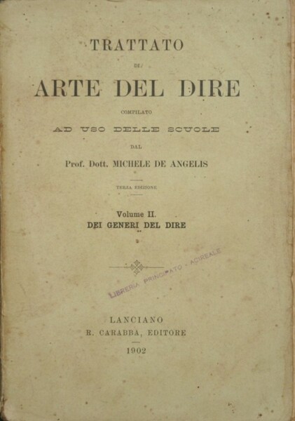 Trattato di arte del dire - Vol. II