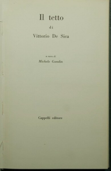 Il tetto di Vittorio De Sica