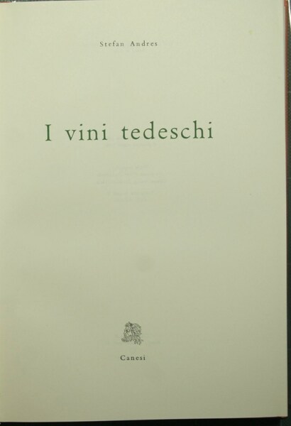 I vini tedeschi