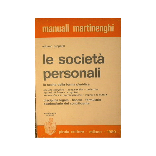 Le Società personali