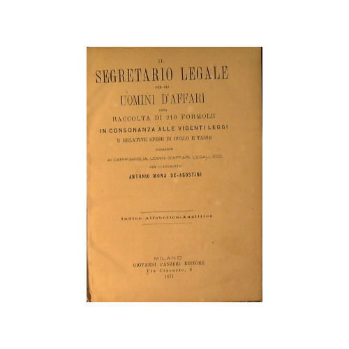 Il segretario legale per gli uomini d'affari