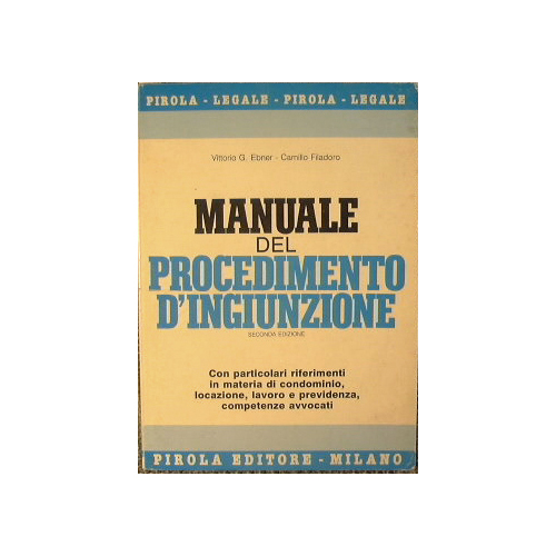 Manuale del Procedimento d'ingiunzione.