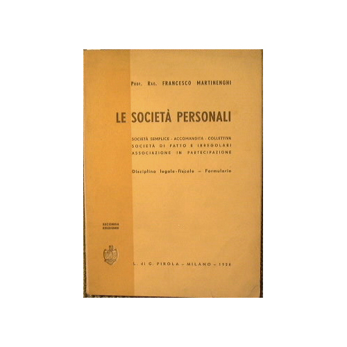 Le Società personali