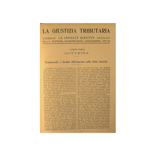 La giustizia tributaria e le imposte dirette