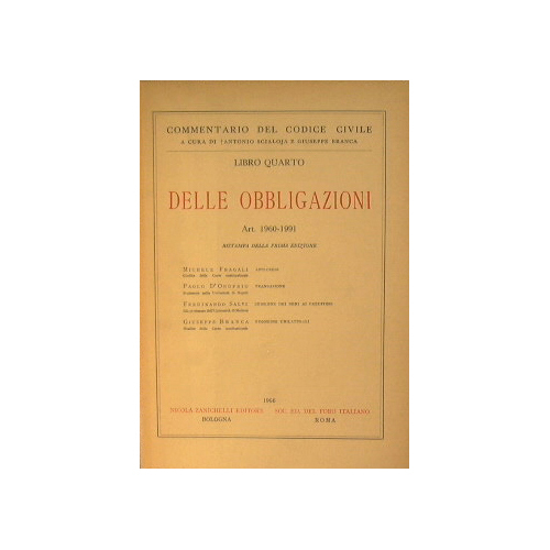 Delle obbligazioni