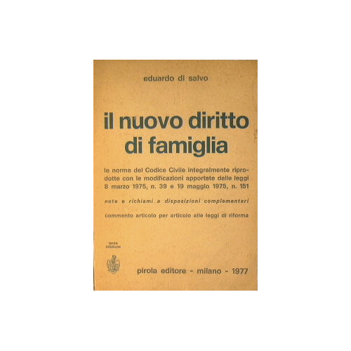 Il nuovo diritto di famiglia