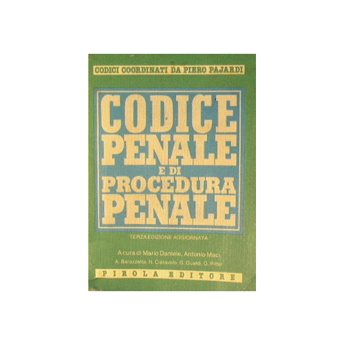 Codice penale e di procedura penale