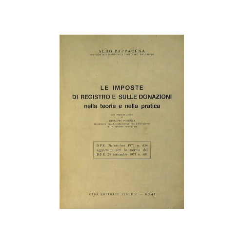 Le imposte di registro e sulle donazioni nella teoria e …