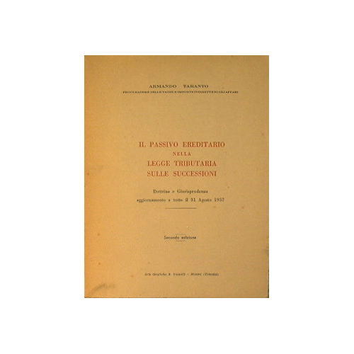 Il passivo ereditario nella legge tributaria sulle successioni