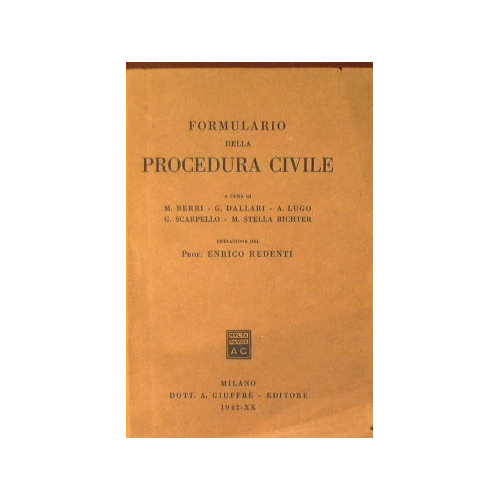 Formulario della procedura civile