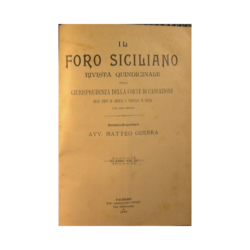 Il foro siciliano