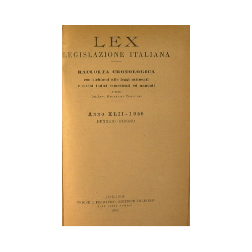 Lex. Legislazione italiana