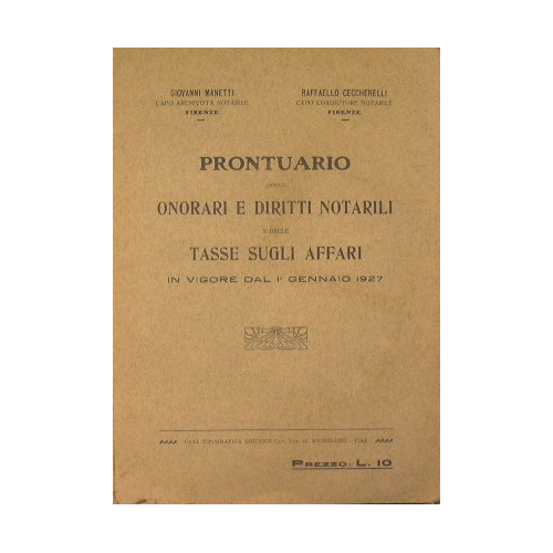 Prontuario deglli onorari e diritti notarili e delle tasse sugli …