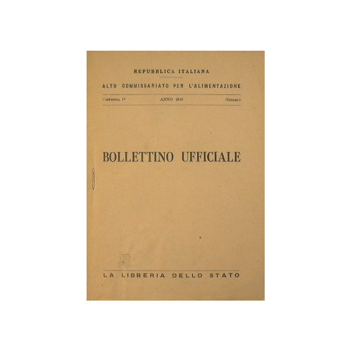 Bollettino Ufficiale