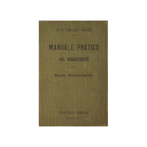 Manuale Pratico del Magistrato