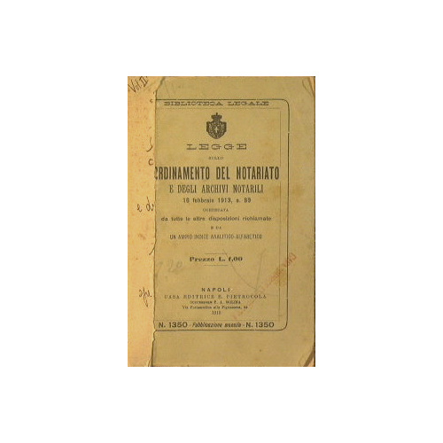 Ordinamento del notariato e degli archivi notarili