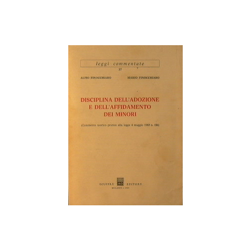 Disciplina dell'adozione e dell'affidamento dei minori