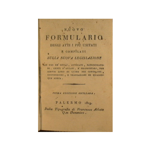 Nuovo formulario degli atti piu usitati e compilati sulla nuova …