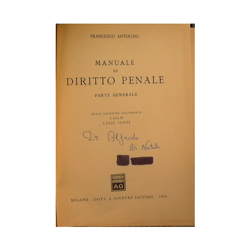 Manuale di diritto penale - Leggi complementari. I reati fallimentari …