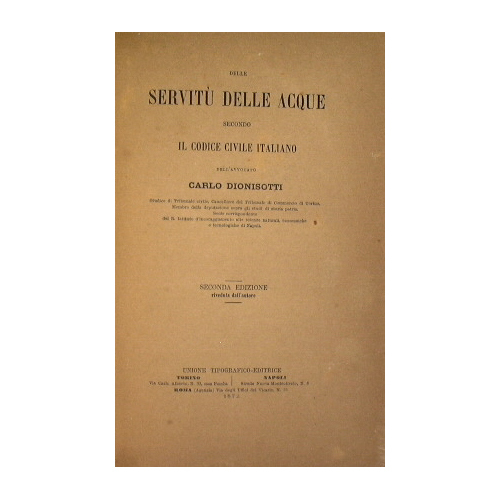 Delle servitù delle acque secondo il Codice Civile italiano