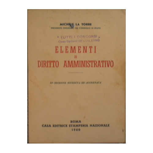 Elementi di diritto amministrativo