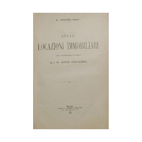 Delle locazioni immobiliari