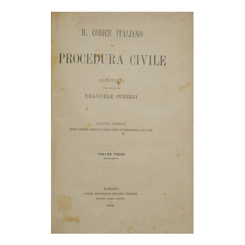 Il Codice italiano di Procedura Civile