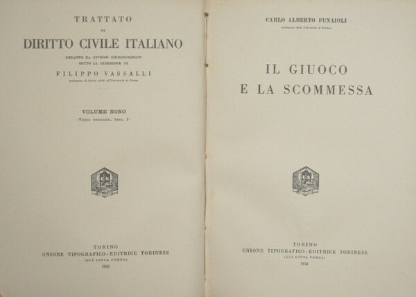 Il giuoco e la scommessa