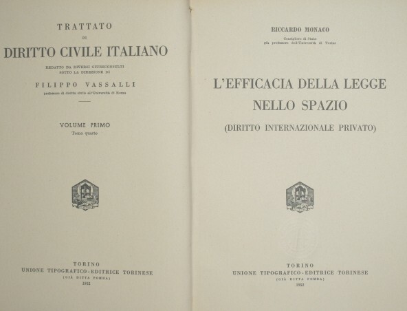 L'efficacia della legge nello spazio (Diritto internazionale privato)